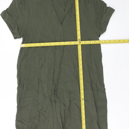 Anna Glover Women’s Green Viscose Shirt Dress Size 6
