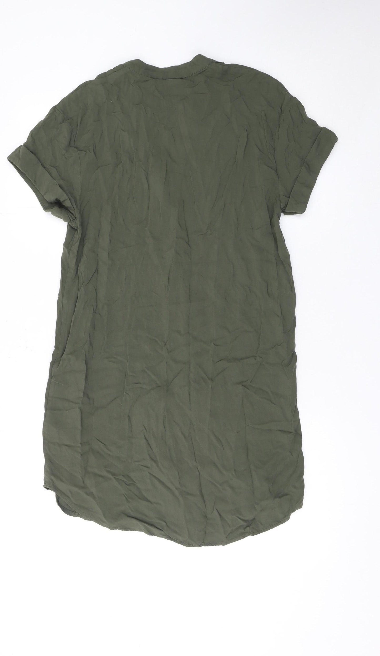 Anna Glover Women’s Green Viscose Shirt Dress Size 6