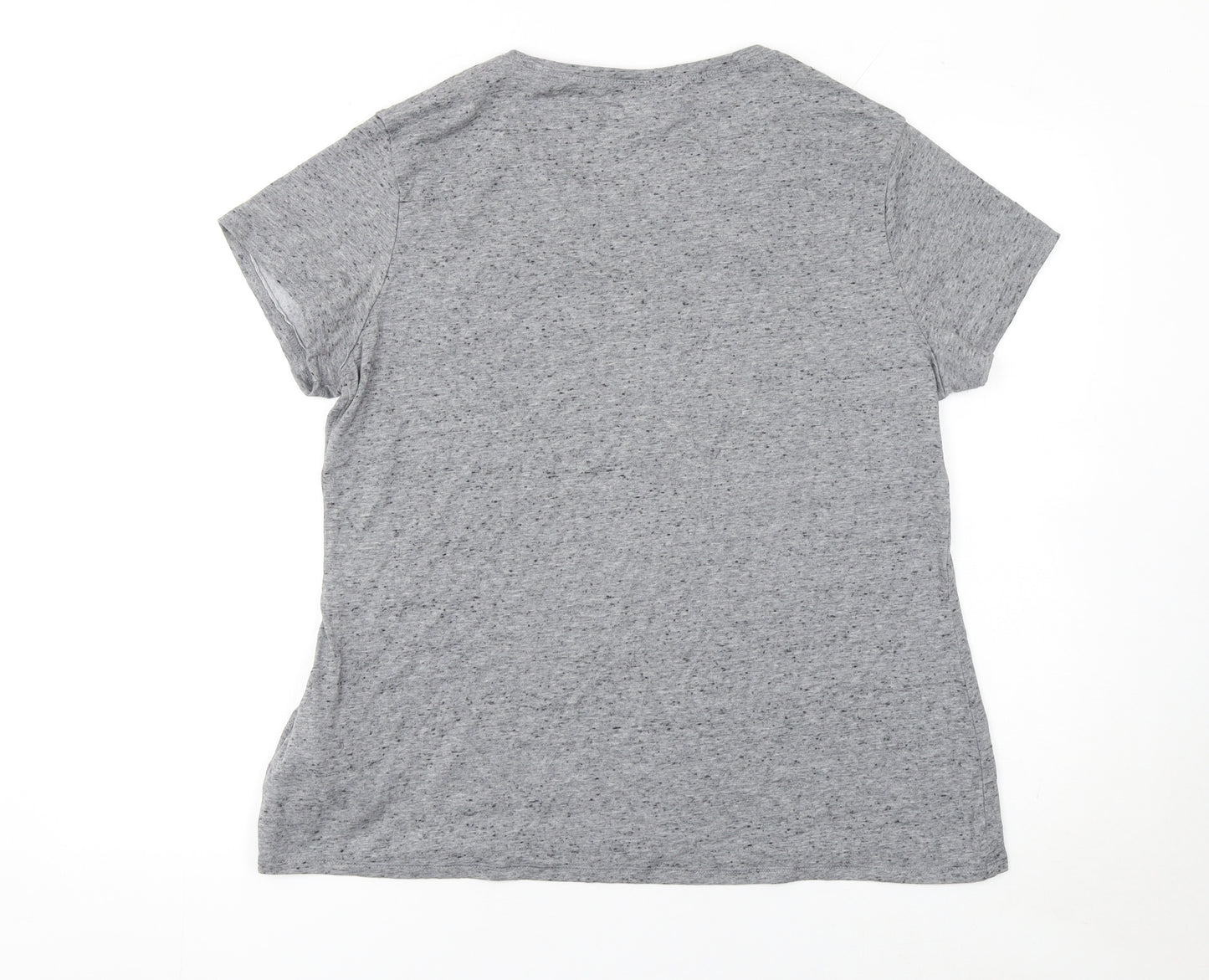 Decathlon Nyamba Womens Grey Activewear T-Shirt Size XL Regular Fit