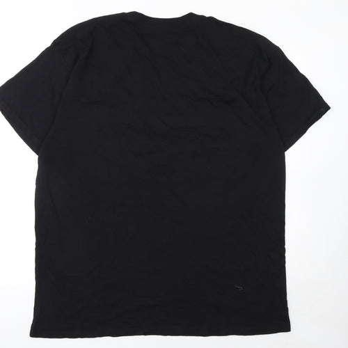Casual Classics Men’s Black XL Christmas Funny Crew Neck T-Shirt