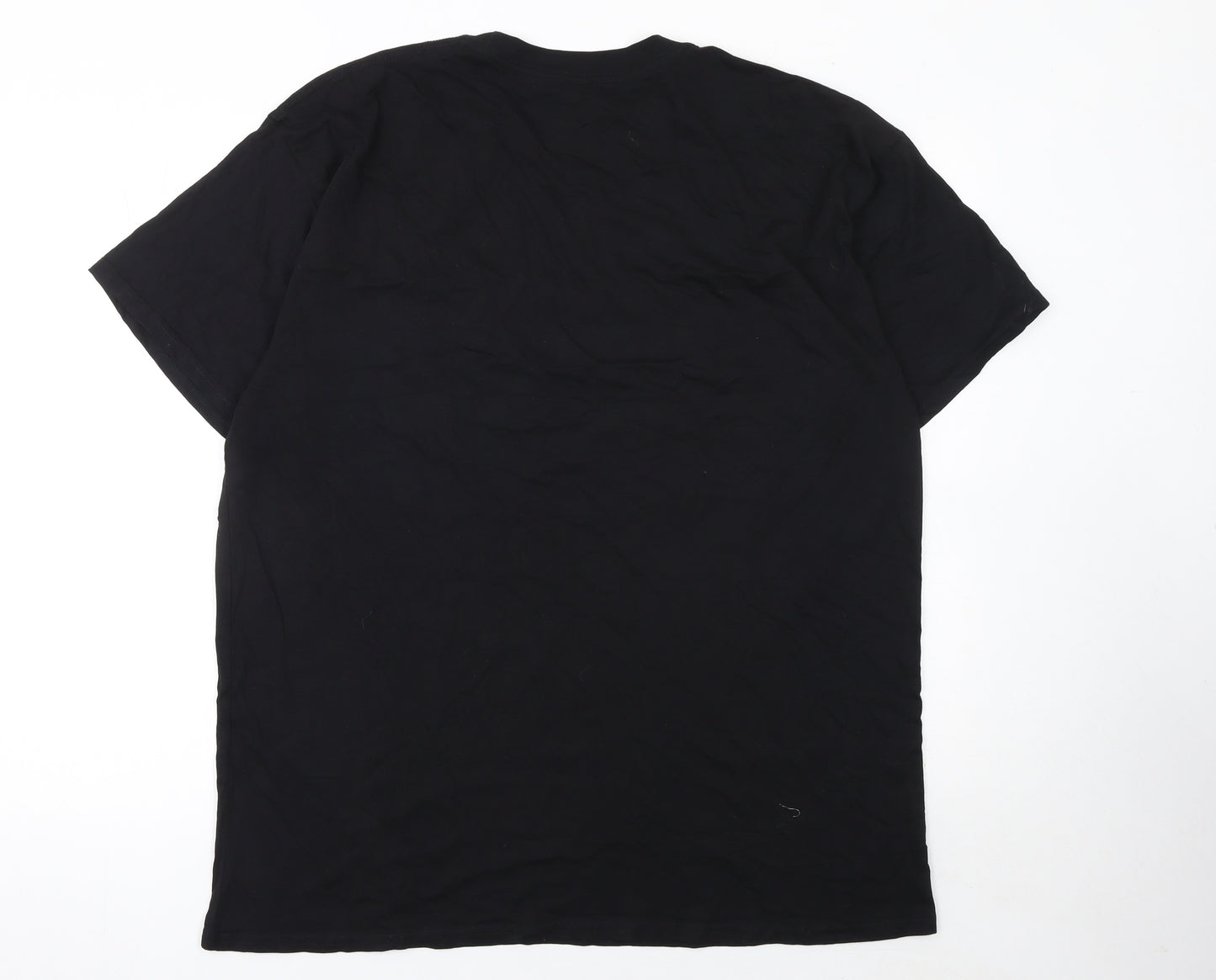 Casual Classics Men’s Black XL Christmas Funny Crew Neck T-Shirt