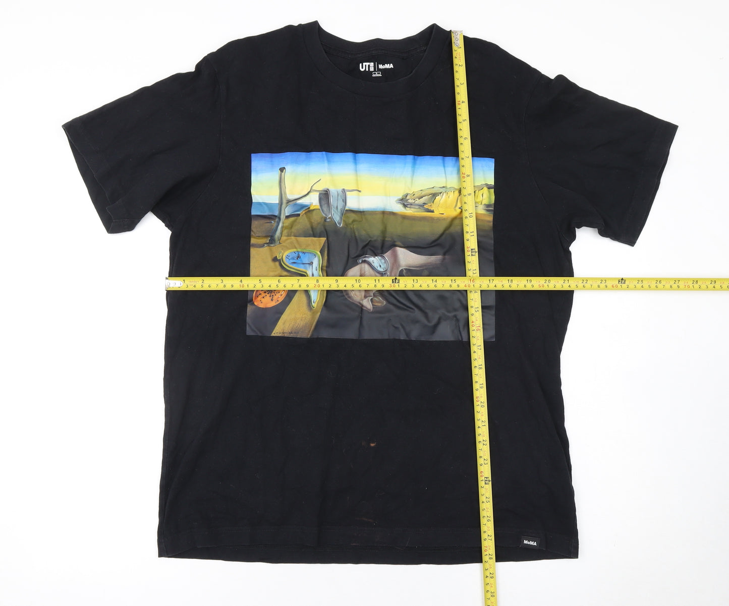 Uniqlo MoMA Salvador Dalí Black Cotton Graphic Men's L T-Shirt