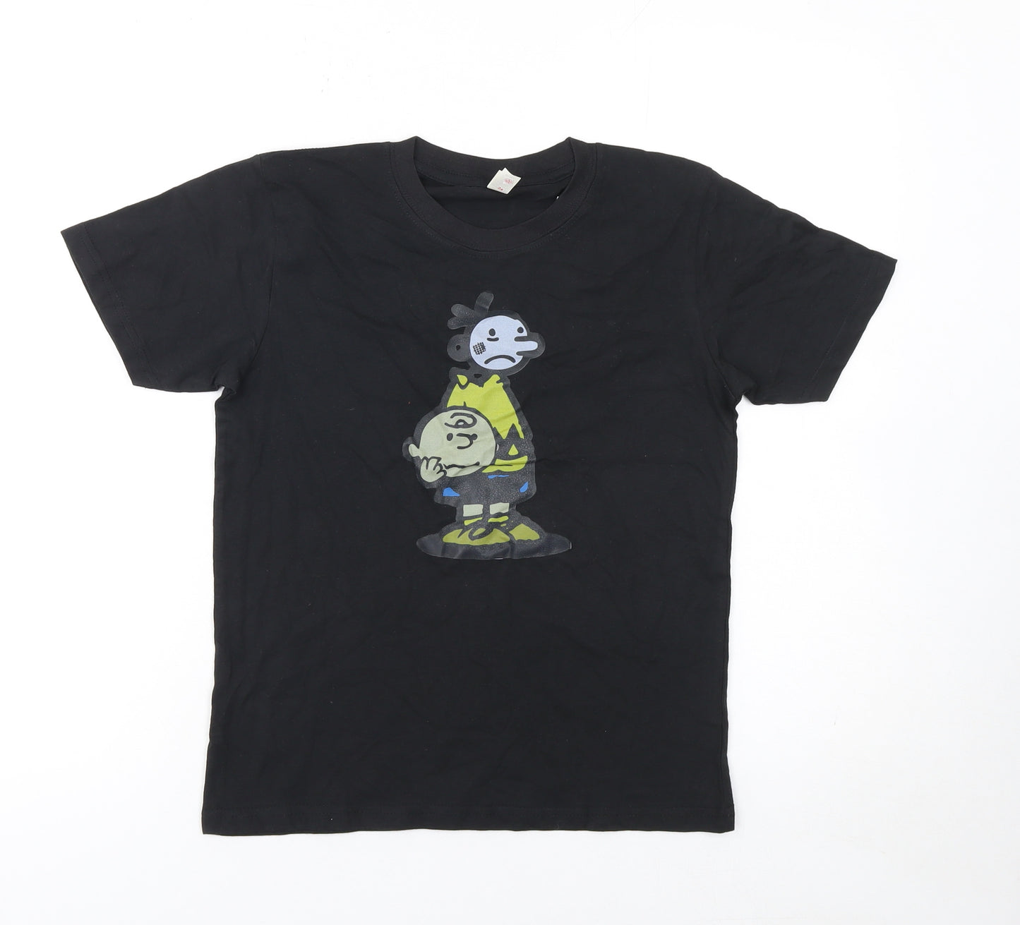 Casual Classics Boys Black Peanuts Graphic Cotton T-Shirt 9-11 Years