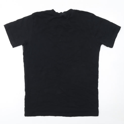 BOSS Men's Black Graphic Logo Cotton Crew Neck T-Shirt Size S