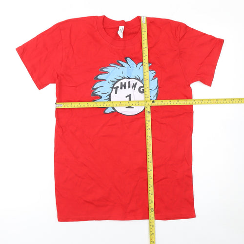 Casual Classics Women’s Red Thing 1 Cartoon Cotton T-Shirt Size S