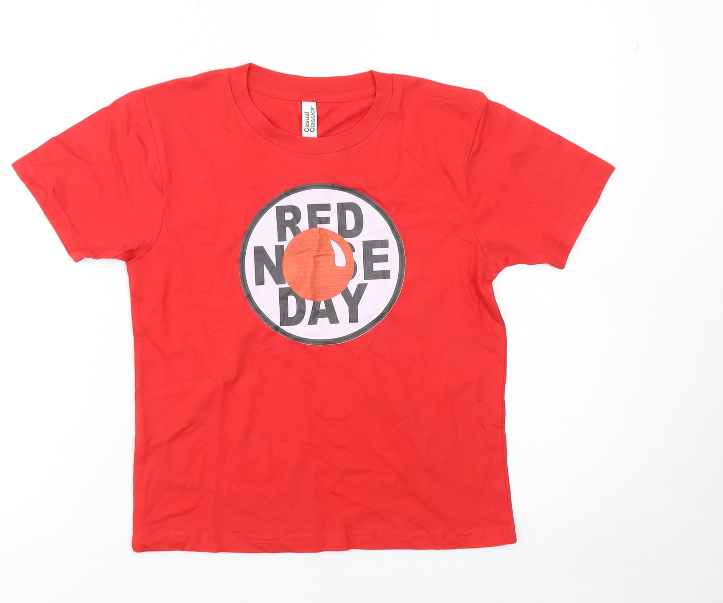 Casual Classics Boys Red 5-6 Years Red Nose Day Graphic T-Shirt