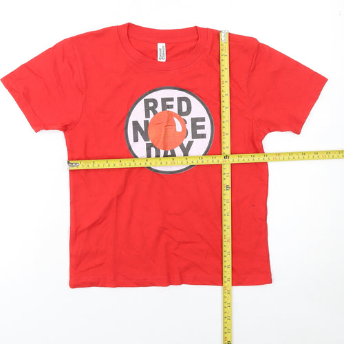 Casual Classics Boys Red 5-6 Years Red Nose Day Graphic T-Shirt