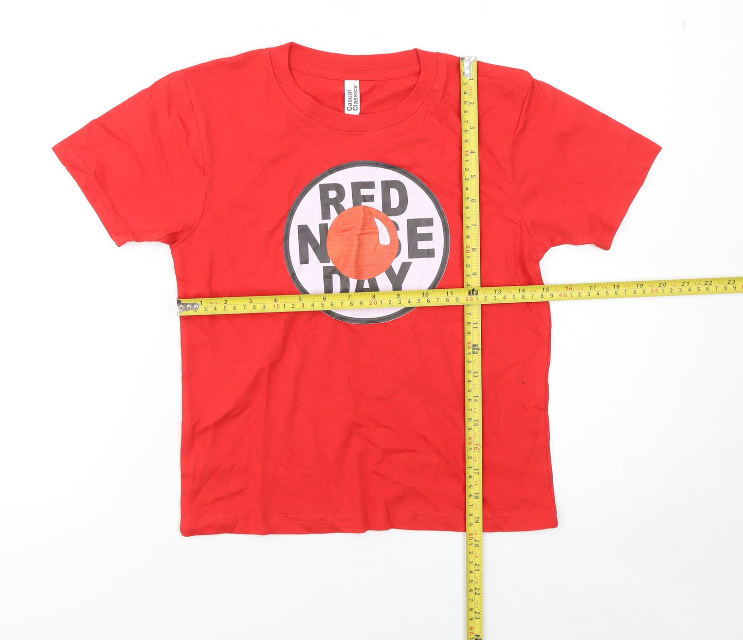 Casual Classics Boys Red 5-6 Years Red Nose Day Graphic T-Shirt