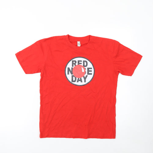 Casual Classics Boys Red Red Nose Day Cotton T-Shirt 12-13 Years