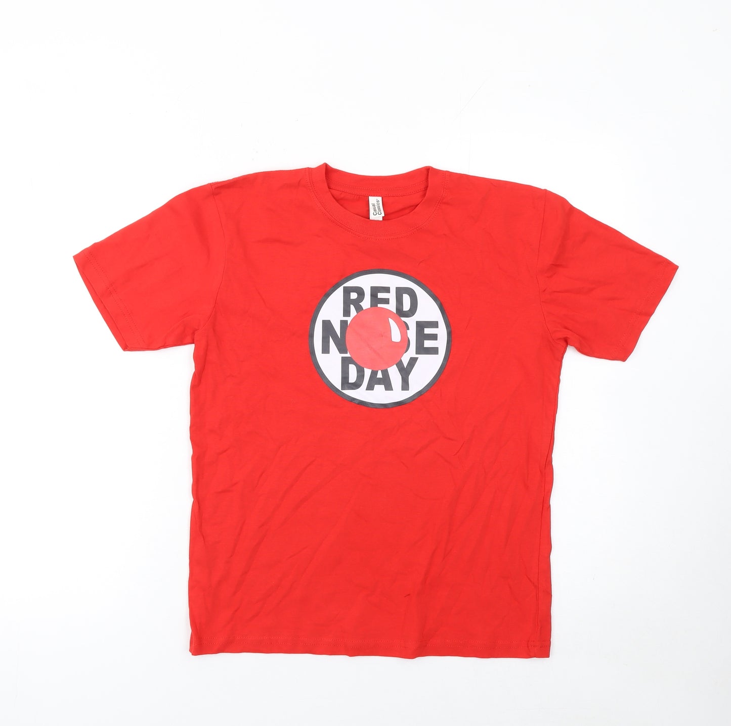 Casual Classics Boys Red Red Nose Day Cotton T-Shirt 12-13 Years