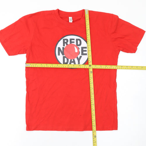 Casual Classics Boys Red Red Nose Day Cotton T-Shirt 12-13 Years