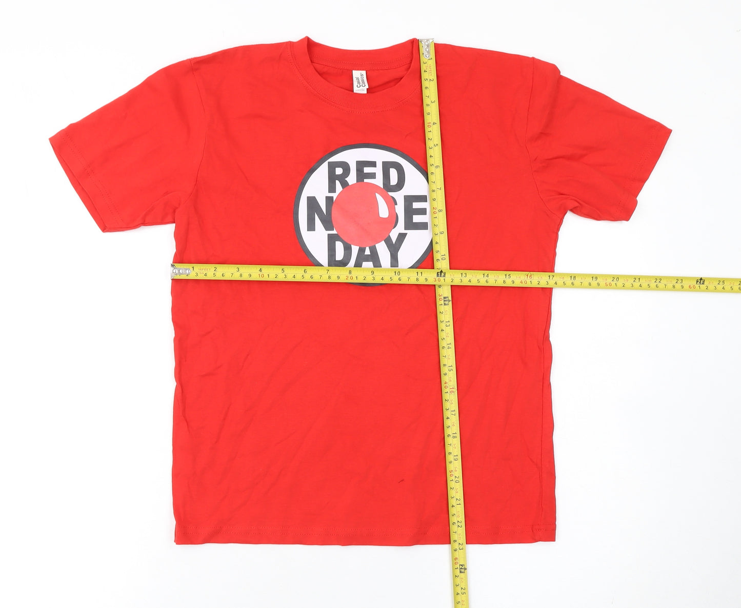 Casual Classics Boys Red Red Nose Day Cotton T-Shirt 12-13 Years