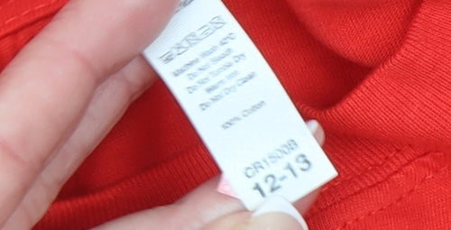 Casual Classics Boys Red Red Nose Day Cotton T-Shirt 12-13 Years