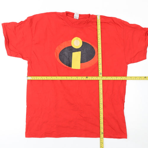 Fruit of the Loom Men’s Red The Incredibles Graphic Cotton T-Shirt L