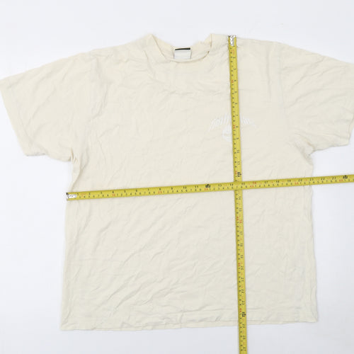 Timberland Men’s Beige Short Sleeve Cotton T-Shirt L Regular Fit