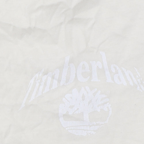 Timberland Men’s Beige Short Sleeve Cotton T-Shirt L Regular Fit