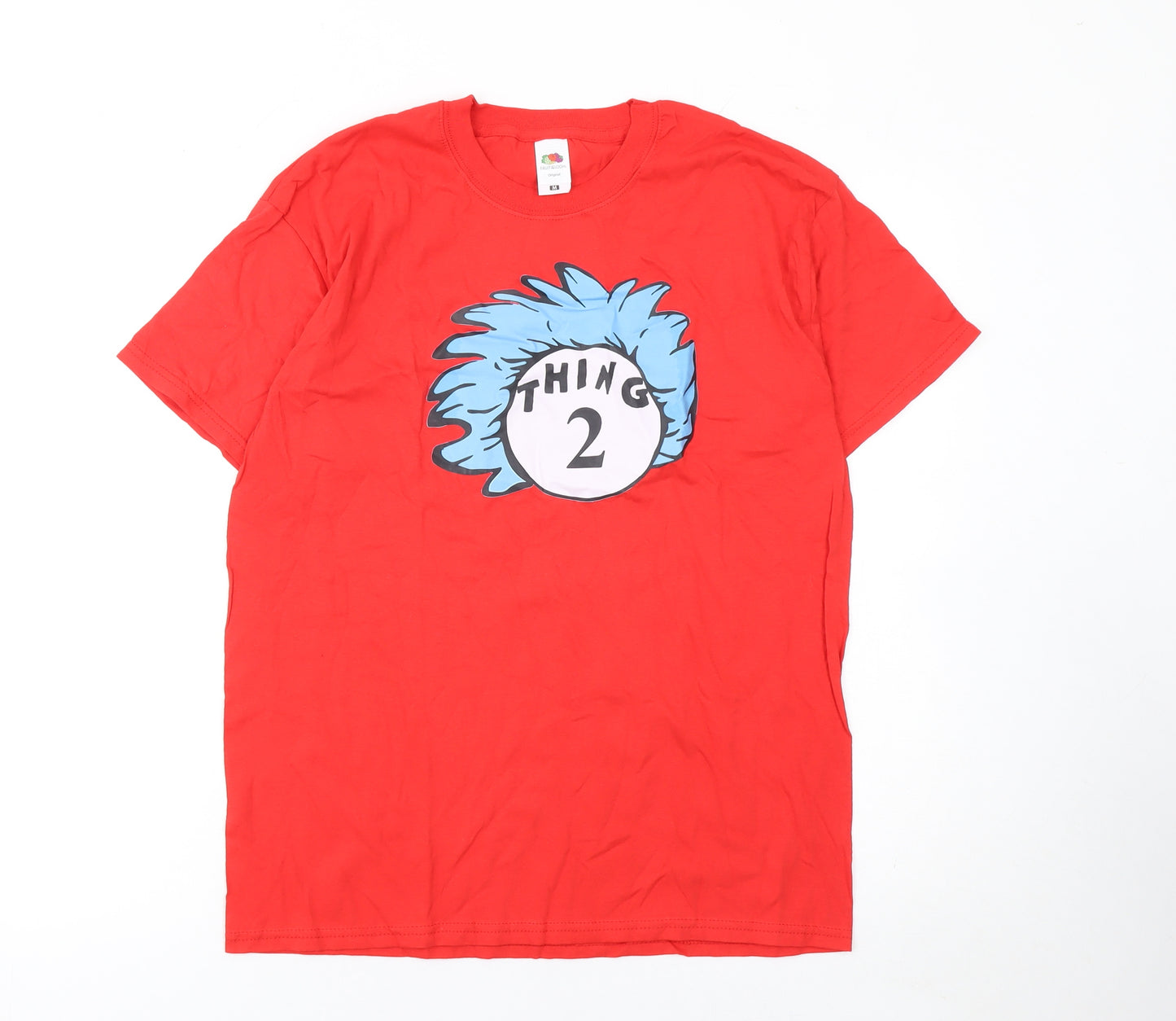 Fruit of the Loom Women's Red Thing 2 Graphic T-Shirt Size M