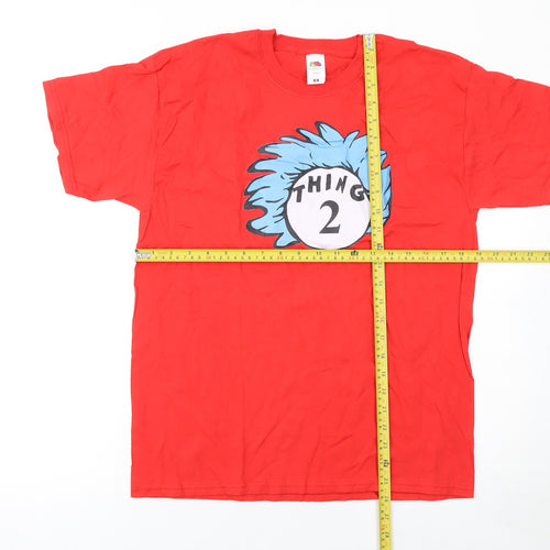 Fruit of the Loom Women's Red Thing 2 Graphic T-Shirt Size M