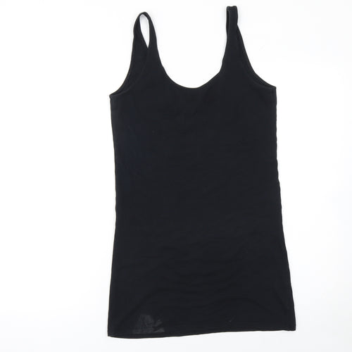 Topshop Women’s Black Size 10 Sleeveless Slip Dress