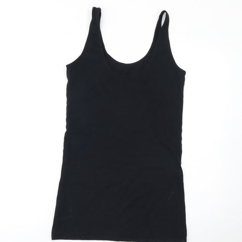 Topshop Women’s Black Size 10 Sleeveless Slip Dress