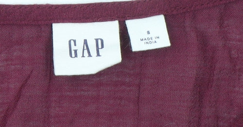 GAP Women’s Red Sleeveless V-Neck Tunic Blouse Size S