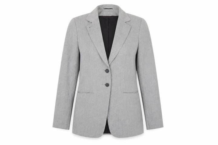 Wallis Petite Women's Grey Blazer Size 12 Classic Work Jacket