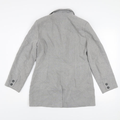Wallis Petite Women's Grey Blazer Size 12 Classic Work Jacket