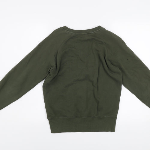 Champion Mens Green Crew Neck Pullover Sweatshirt XS Cotton