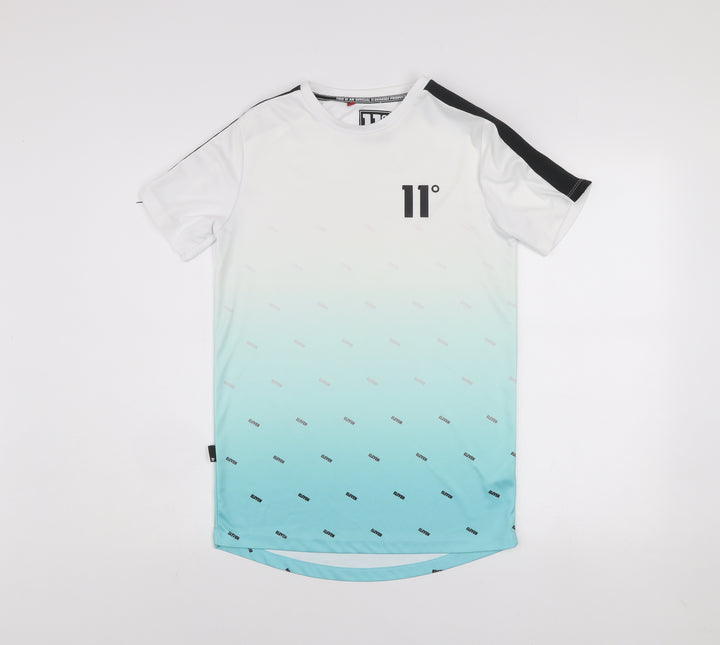 11 Degrees Men's Multicoloured XS Slim Fit Short Sleeve T-Shirt