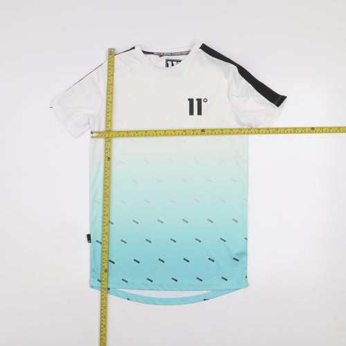 11 Degrees Men's Multicoloured XS Slim Fit Short Sleeve T-Shirt