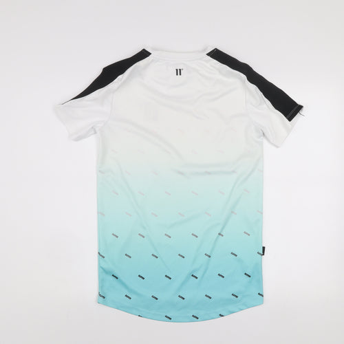11 Degrees Men's Multicoloured XS Slim Fit Short Sleeve T-Shirt