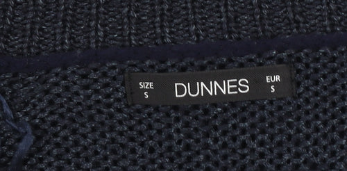Dunnes Women’s Navy Knit Crew Neck Long Sleeve Pullover Jumper Size S
