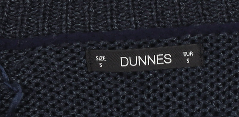 Dunnes Women’s Navy Knit Crew Neck Long Sleeve Pullover Jumper Size S