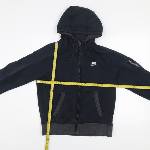 Nike Men's Blue Hooded Full Zip Activewear Jacket Size M