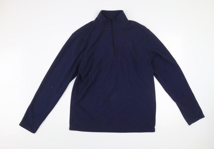 Peter Storm Men's Blue Fleece 1/4 Zip Pullover Sweatshirt L