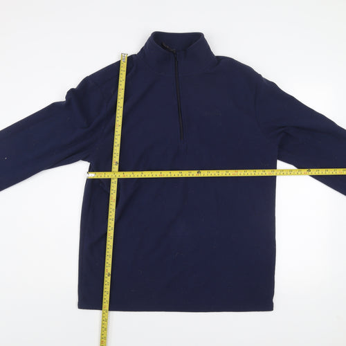Peter Storm Men's Blue Fleece 1/4 Zip Pullover Sweatshirt L
