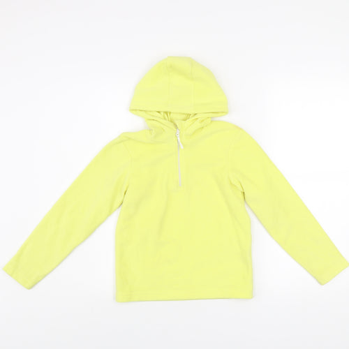 Mountain Warehouse Girls Yellow Fleece 1/4 Zip Hoodie 7-8 Years