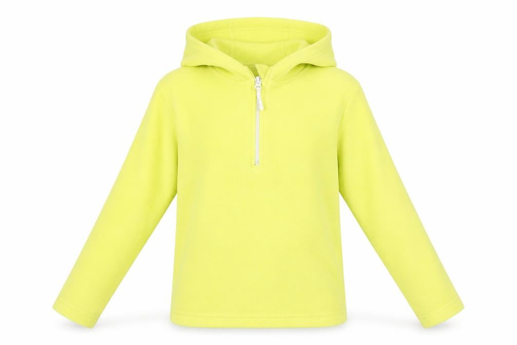 Mountain Warehouse Girls Yellow Fleece 1/4 Zip Hoodie 7-8 Years
