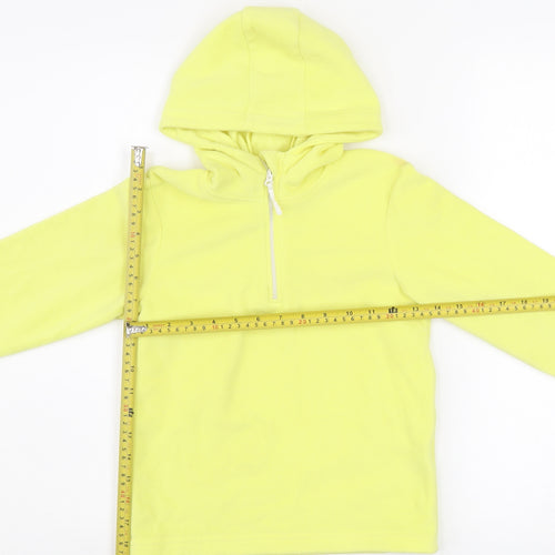 Mountain Warehouse Girls Yellow Fleece 1/4 Zip Hoodie 7-8 Years