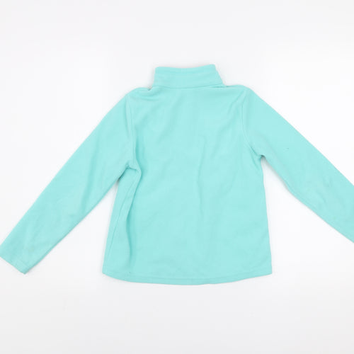 Quechua Girls Blue 7-8 Years Fleece 1/4 Zip Pullover Sweatshirt