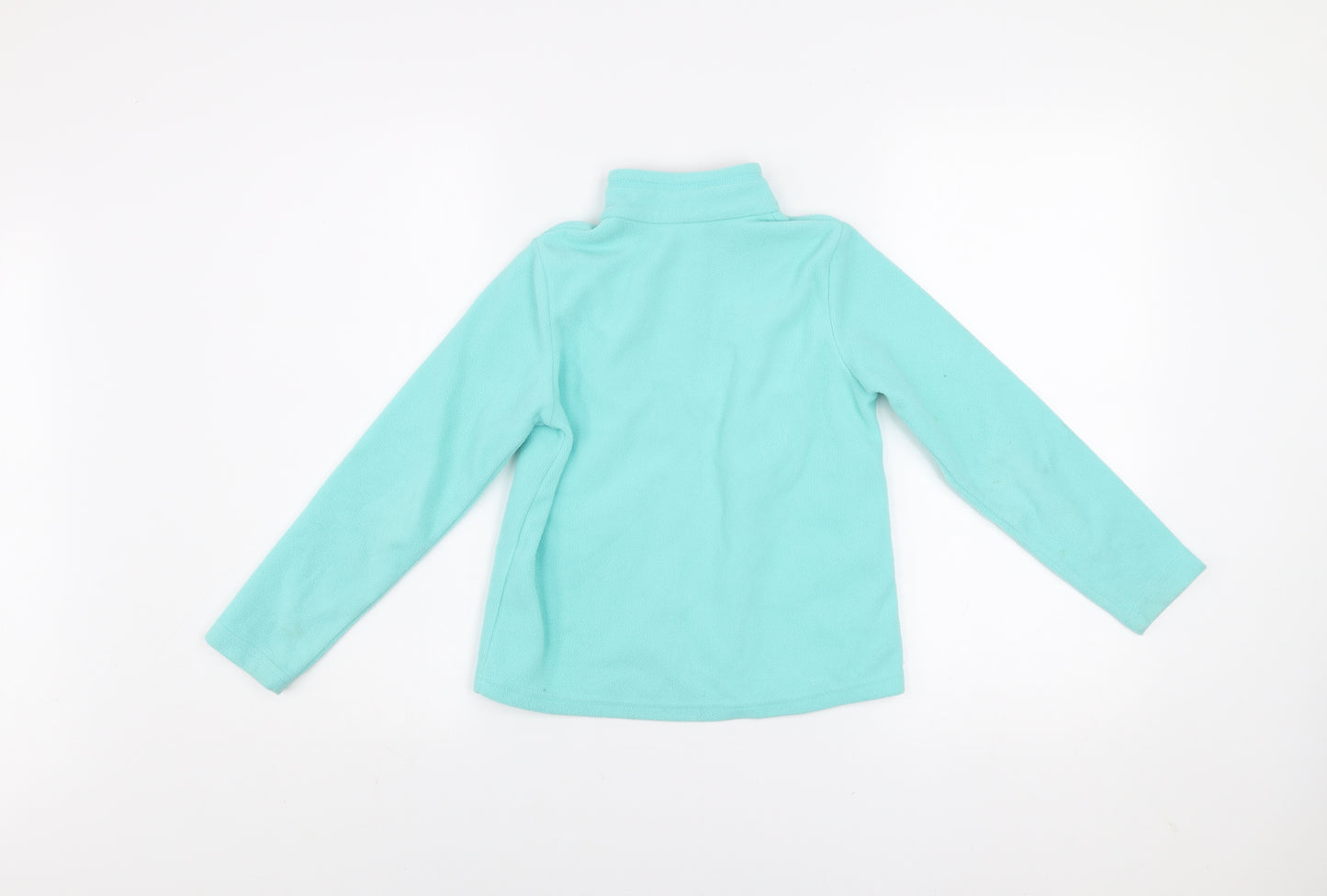 Quechua Girls Blue 7-8 Years Fleece 1/4 Zip Pullover Sweatshirt