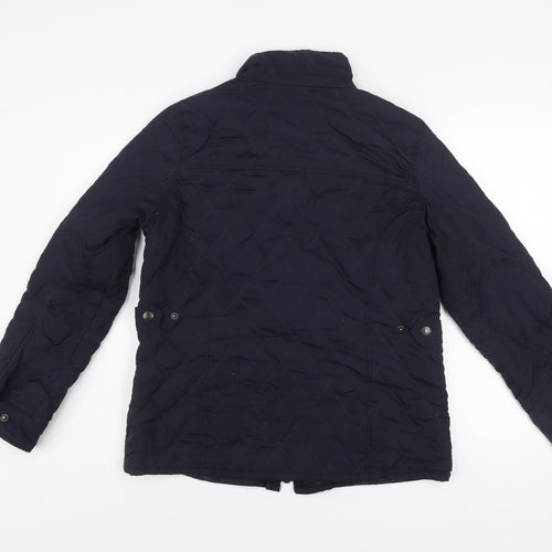Crew Clothing Co. Women's Blue Quilted Slim Fit Jacket Size 14