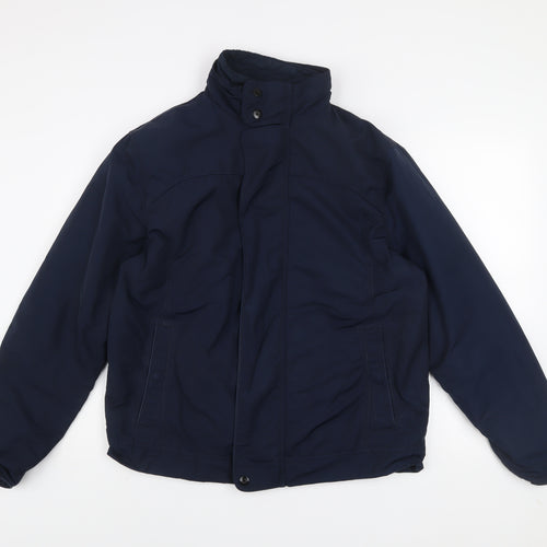 Marks and Spencer Men's Blue L Regular Fit Lined Zip Jacket