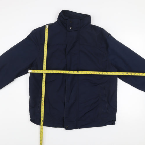 Marks and Spencer Men's Blue L Regular Fit Lined Zip Jacket