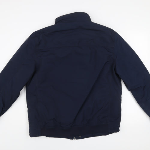 Marks and Spencer Men's Blue L Regular Fit Lined Zip Jacket