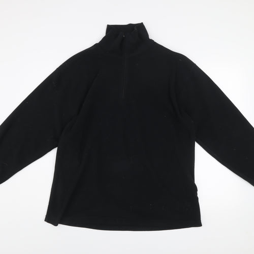 Snow+Rock Men's Black XL Fleece 1/2 Zip Pullover Sweatshirt