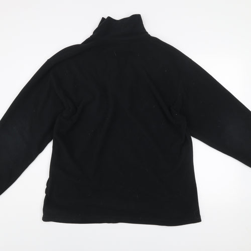 Snow+Rock Men's Black XL Fleece 1/2 Zip Pullover Sweatshirt