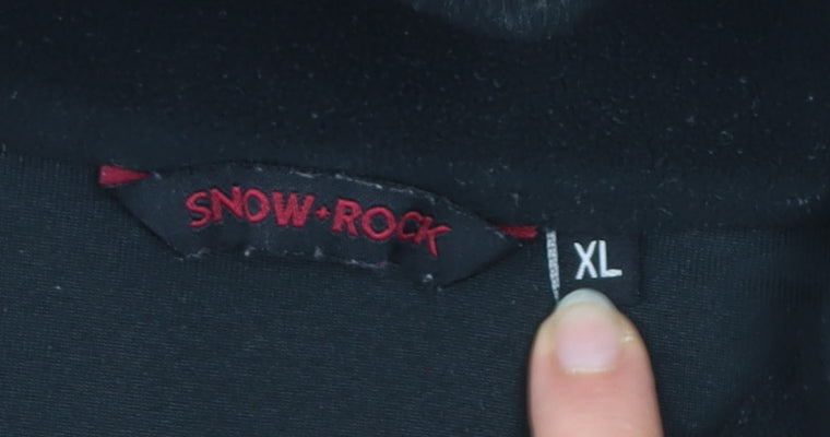 Snow+Rock Men's Black XL Fleece 1/2 Zip Pullover Sweatshirt
