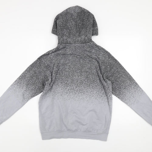 H&M Boys Grey Skate Crew Pullover Hoodie 13-14 Years Regular Fit