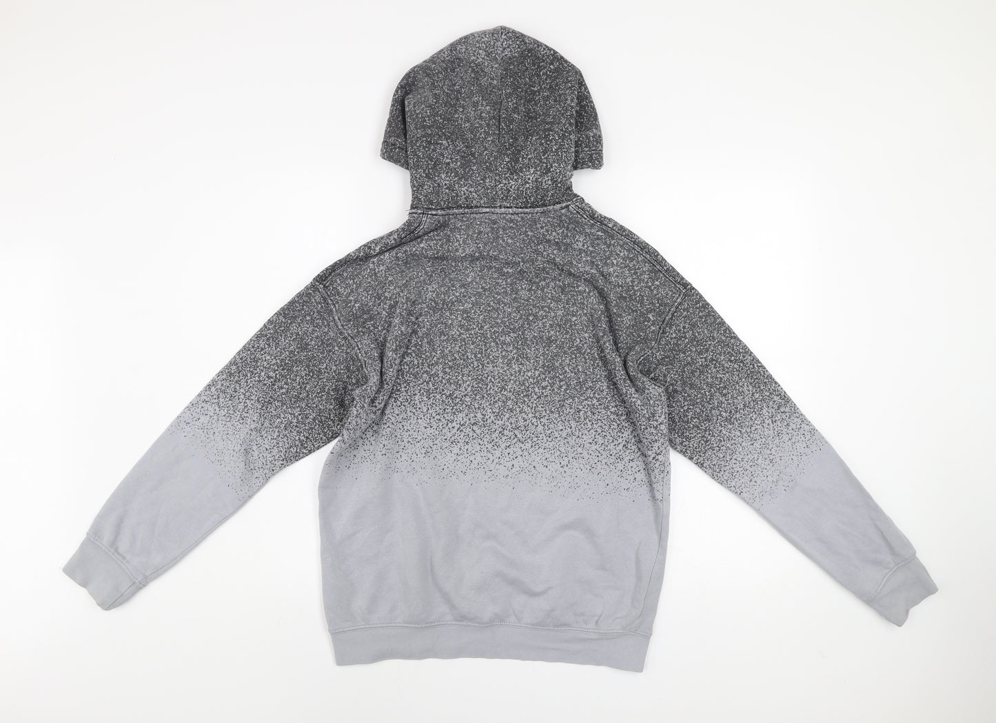 H&M Boys Grey Skate Crew Pullover Hoodie 13-14 Years Regular Fit
